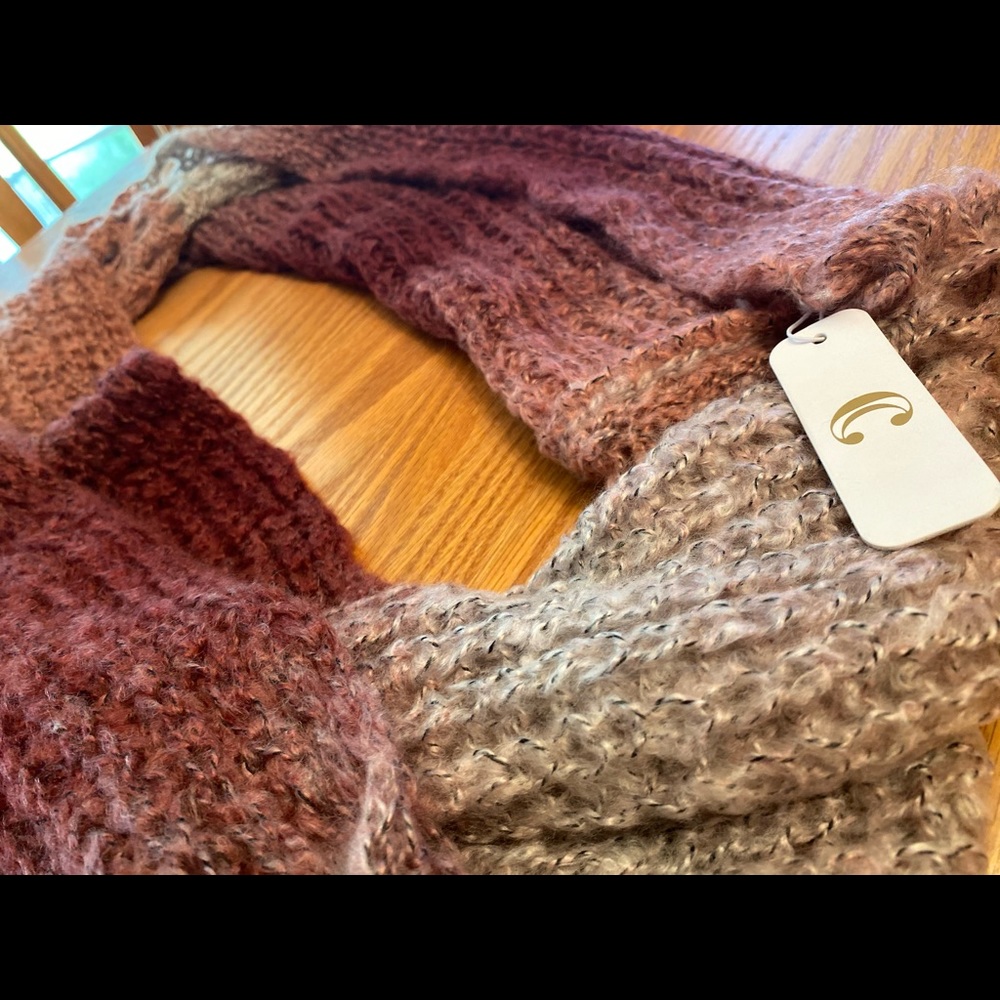 NWT Charming Charlie Wine 🍷 Ombré Scarf 🧣😊